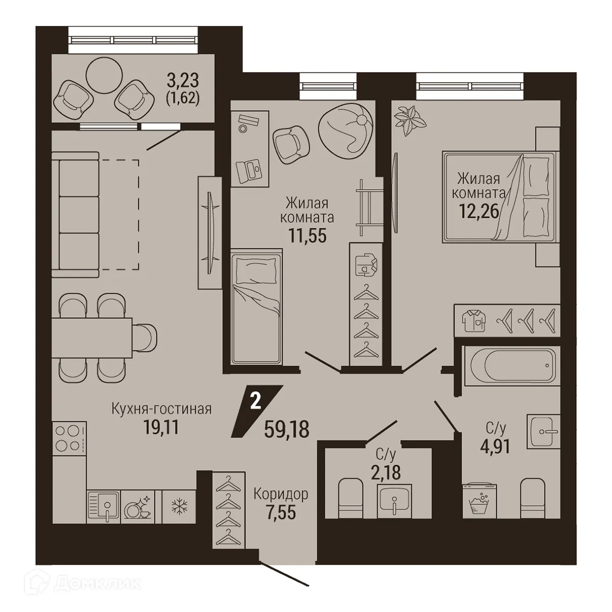 Фото квартиры в ЖК Дом 7