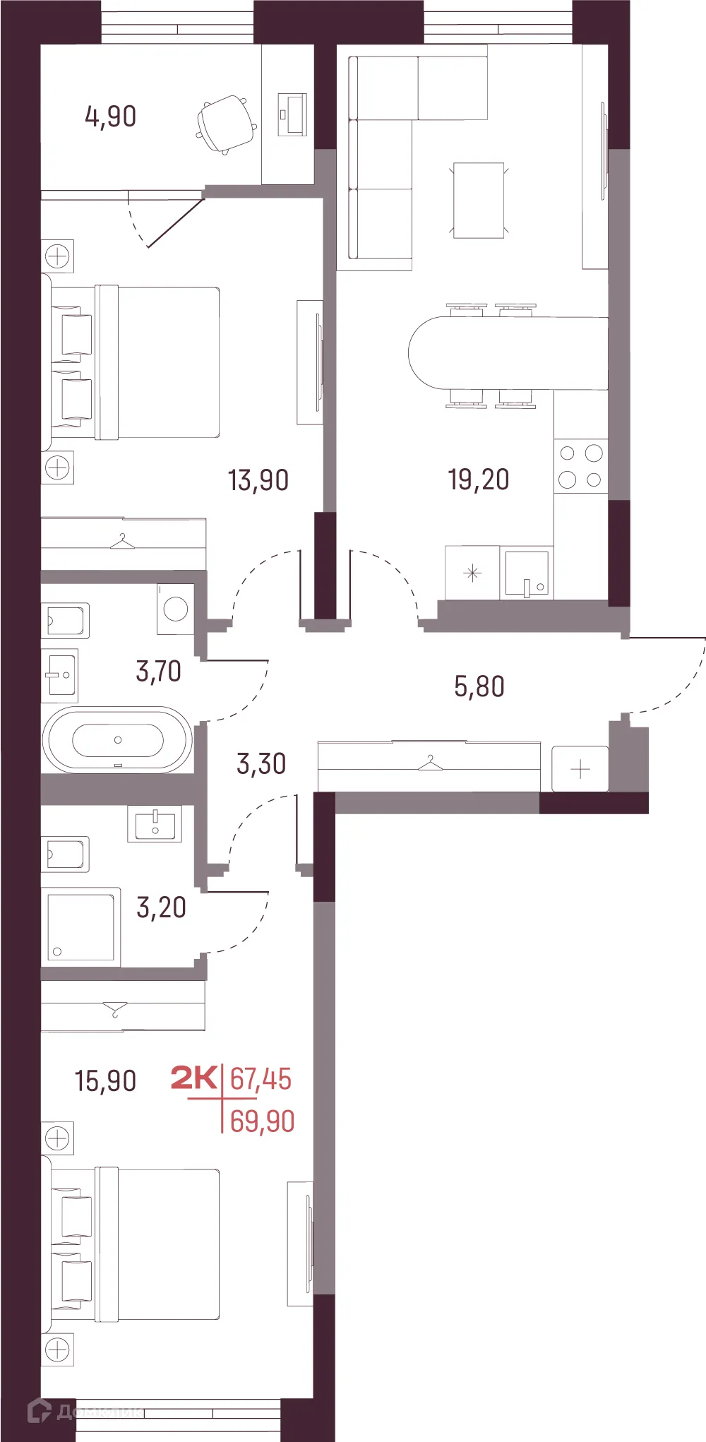 Фото квартиры в ЖК А+ (ЖК А плюс)