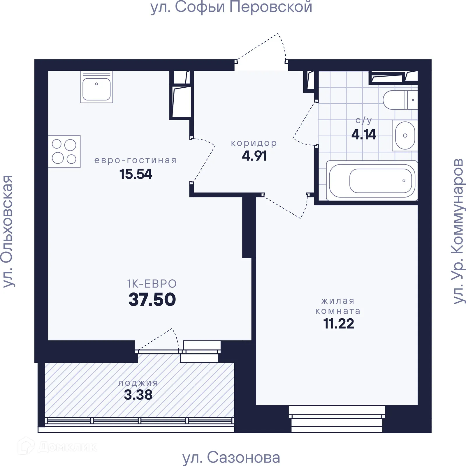 Фото квартиры в ЖК "Абрикос"