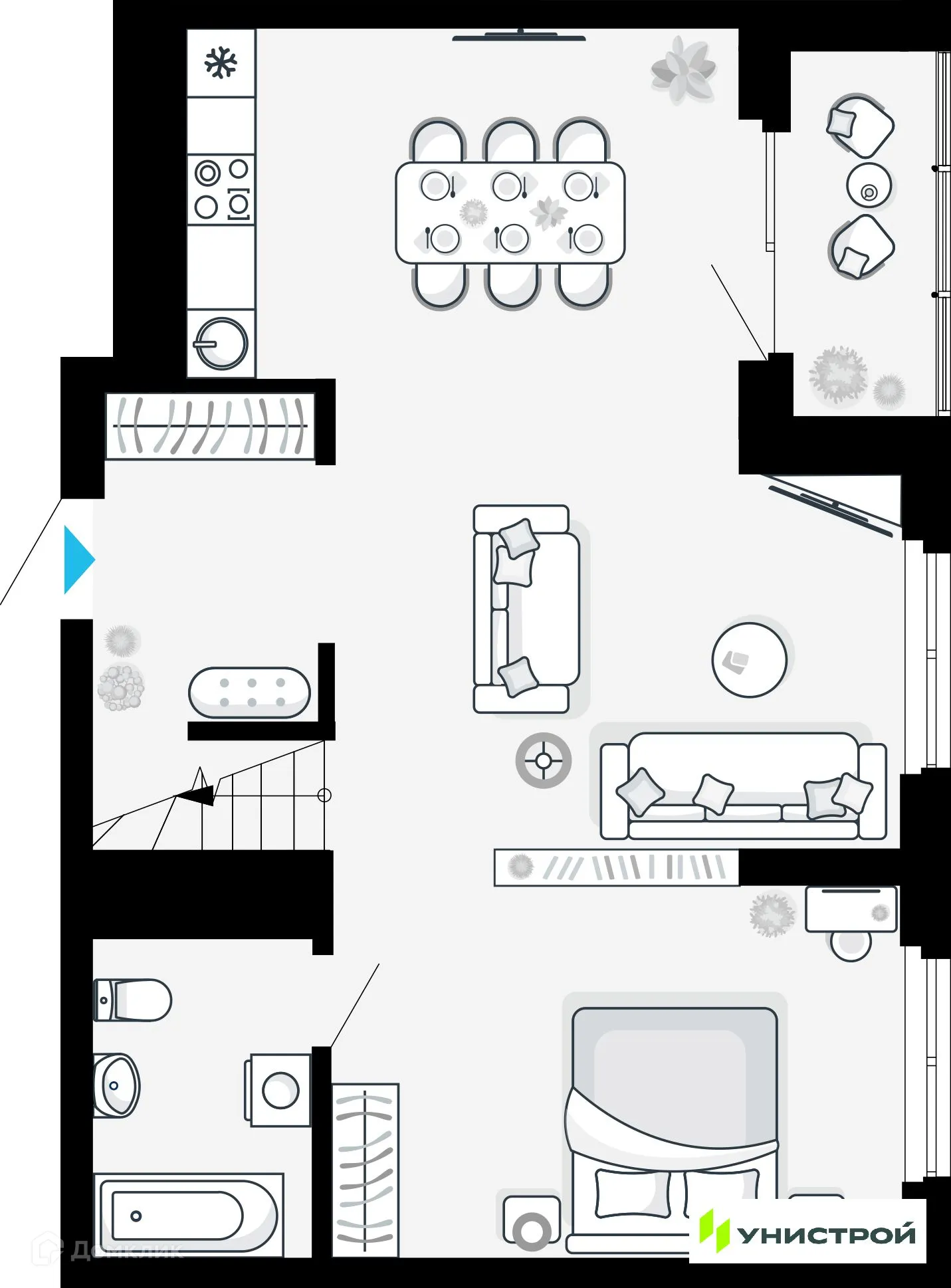 Фото квартиры в ЖК Небосклоны