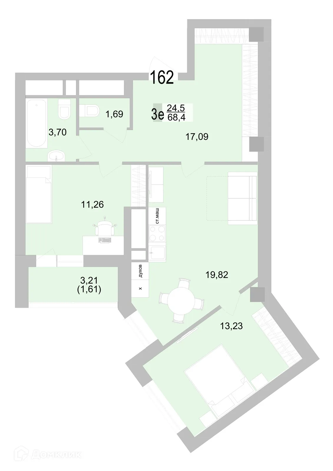 Фото квартиры в ЖК Философия Идеалистов на Черкасской