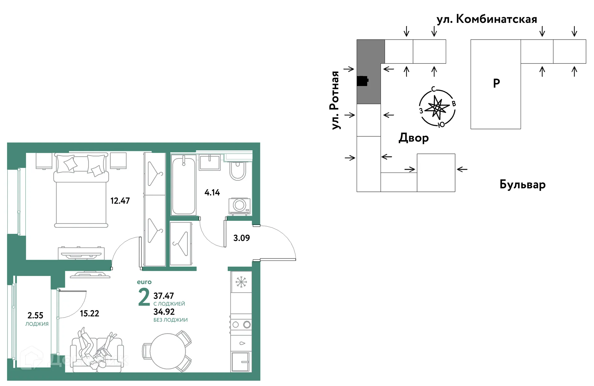 Фото квартиры в ЖК Уральский сад