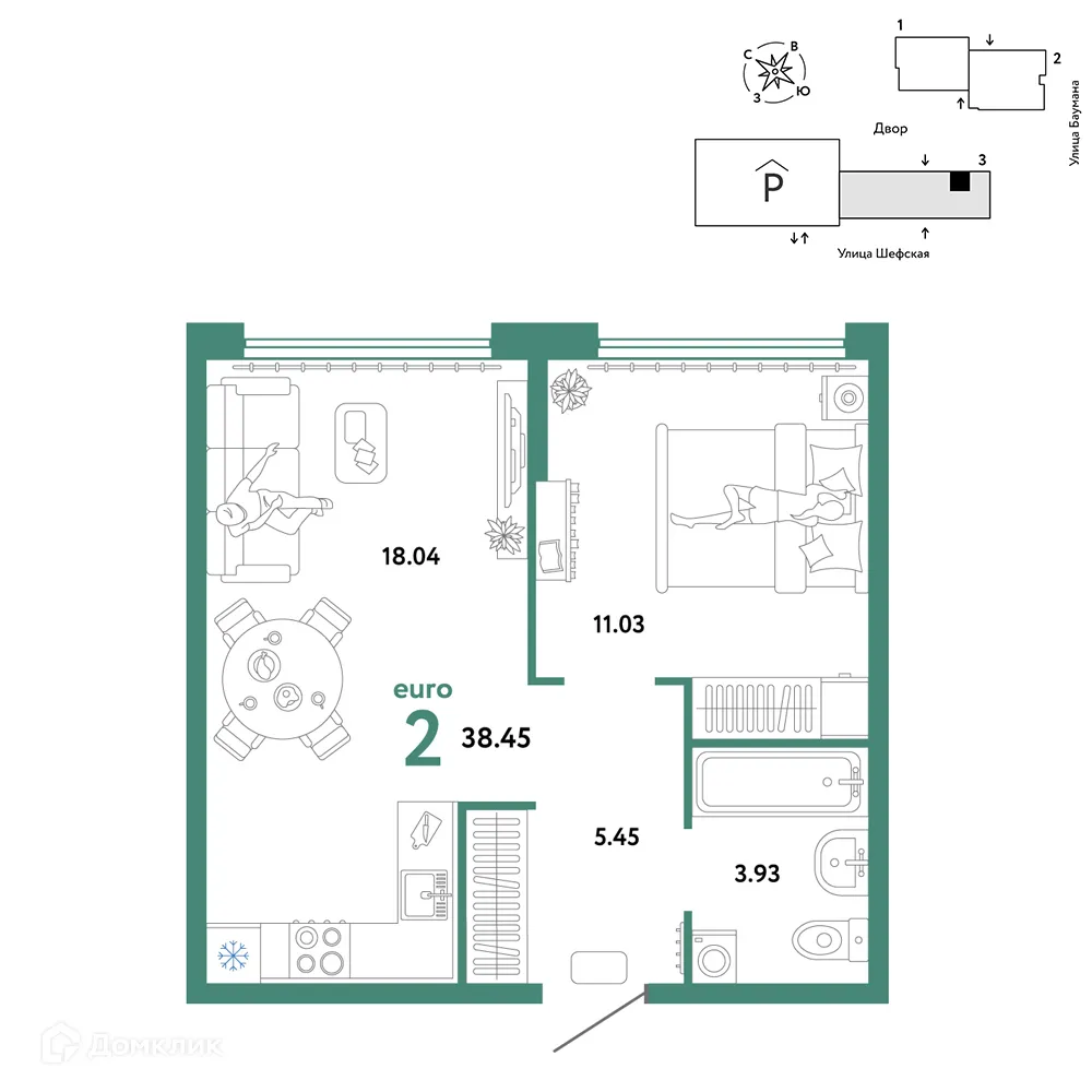 Фото квартиры в ЖК Страна Энтузиастов