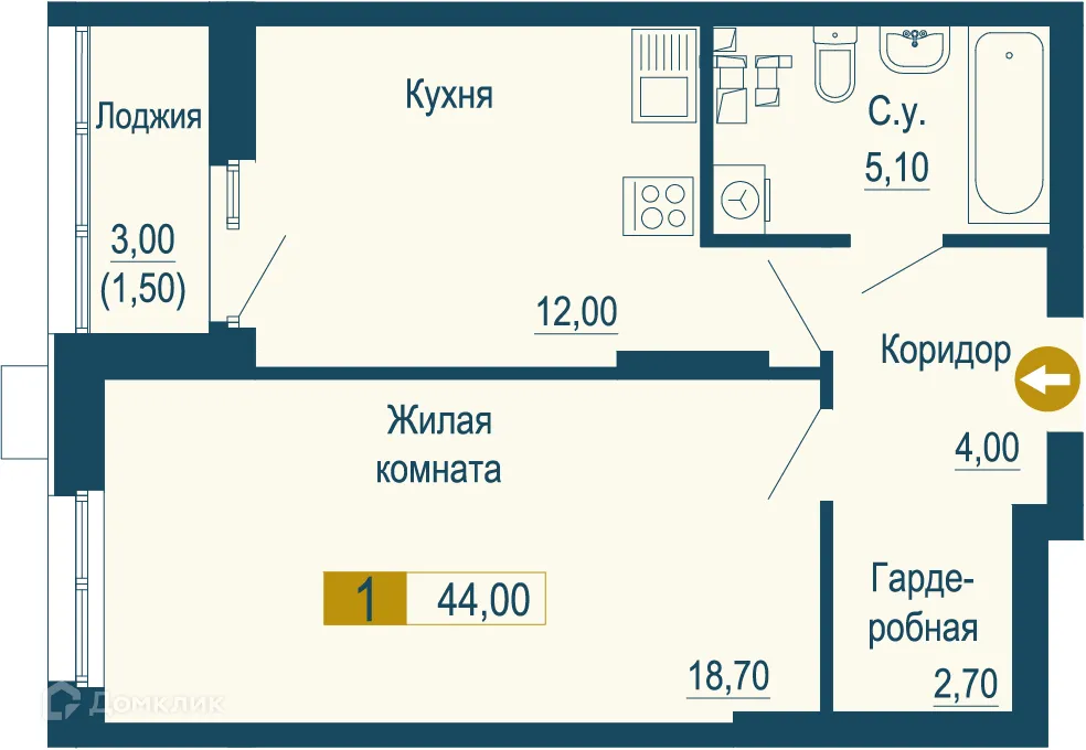 Фото квартиры в ЖК Тактика