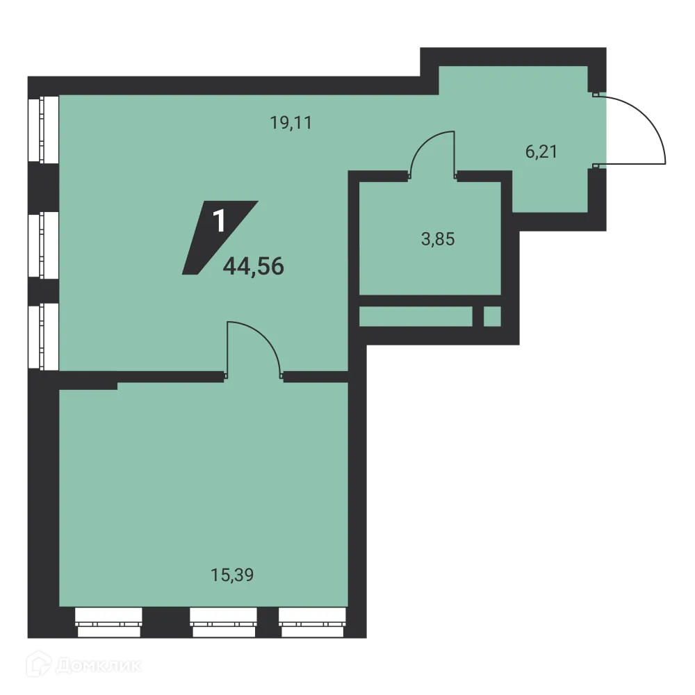 Фото квартиры в ЖК Жилые высотки H2O