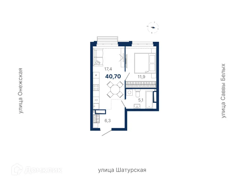 Фото квартиры в ЖК Ауро