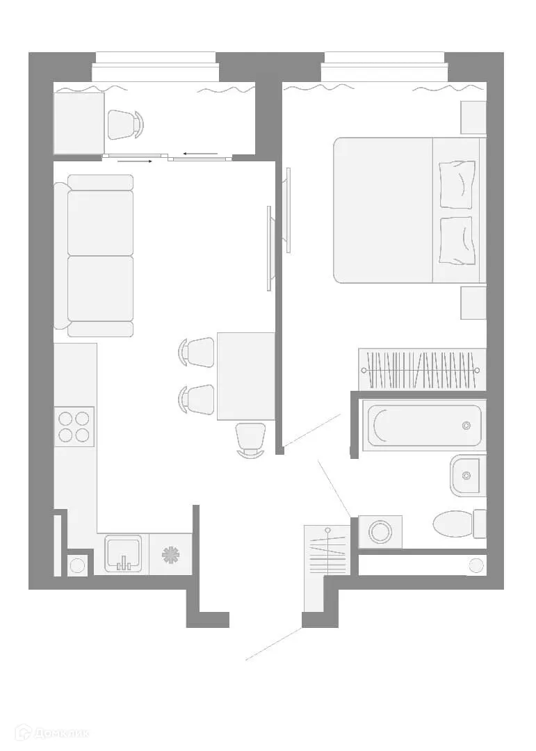 Фото квартиры в ЖК Квартал Моменты на Космонавтов