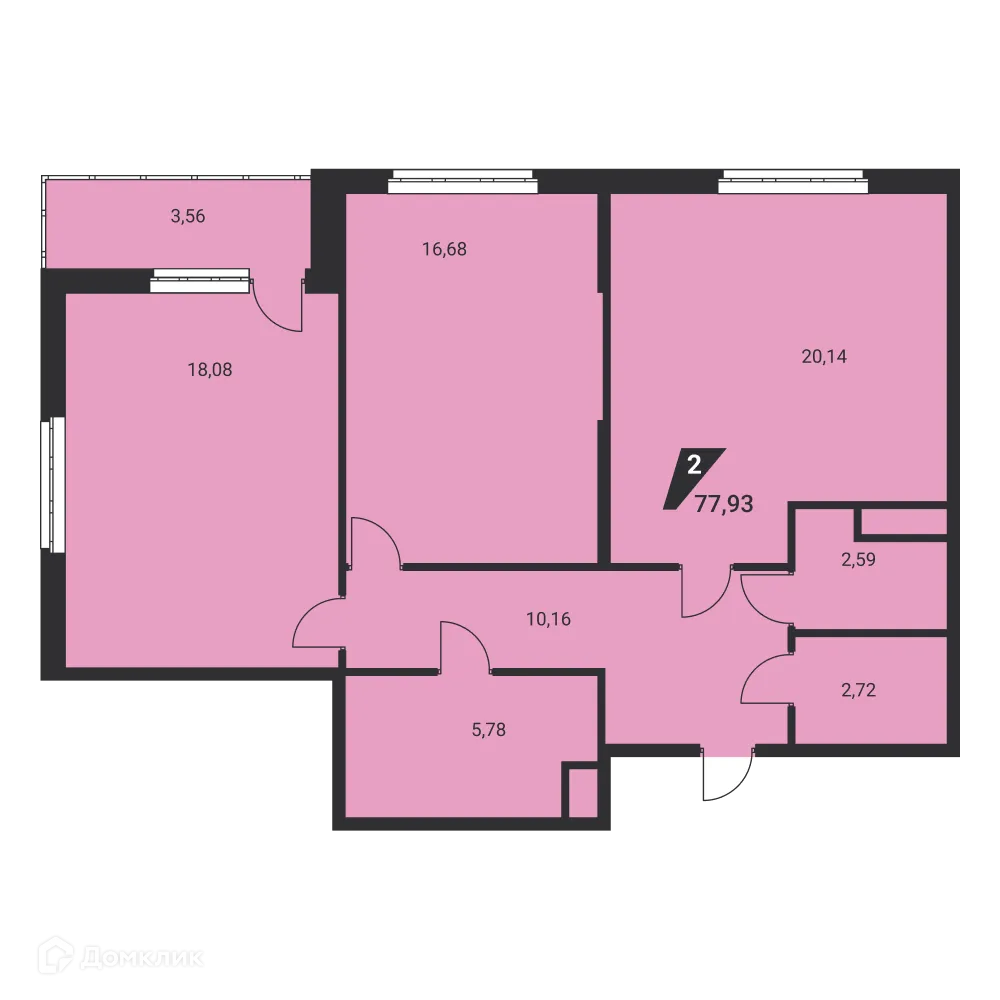 Фото квартиры в ЖК Дом на Ясной