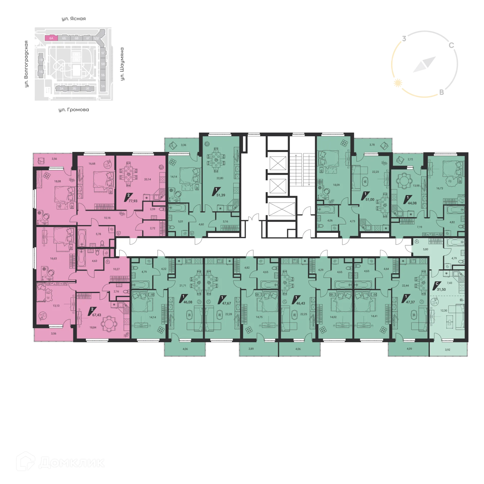 Фото квартиры в ЖК Дом на Ясной