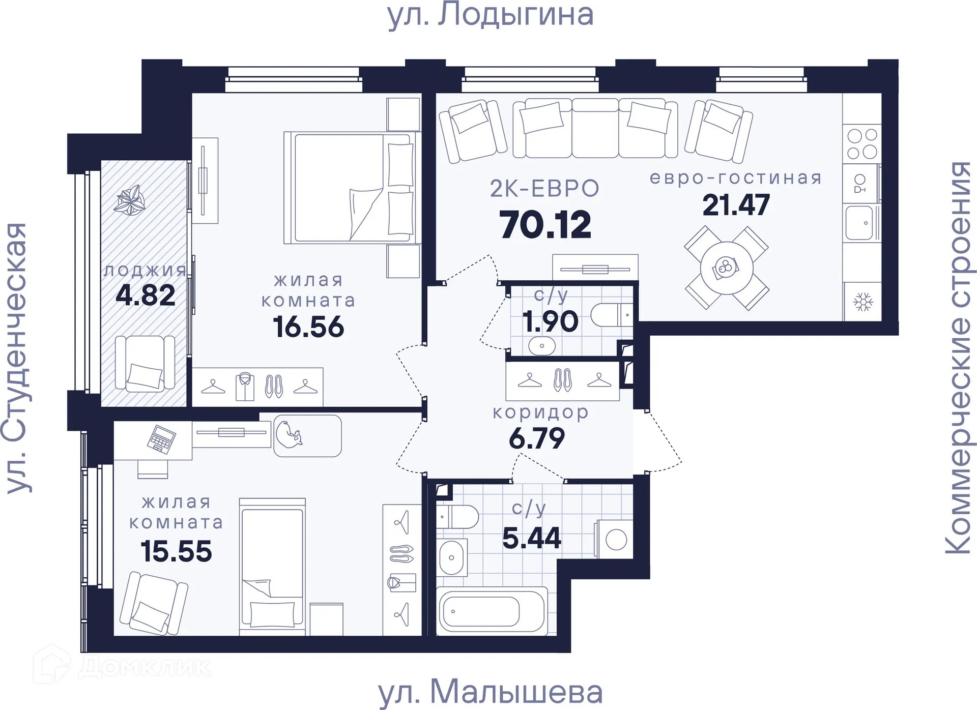 Фото квартиры в ЖК Динамика