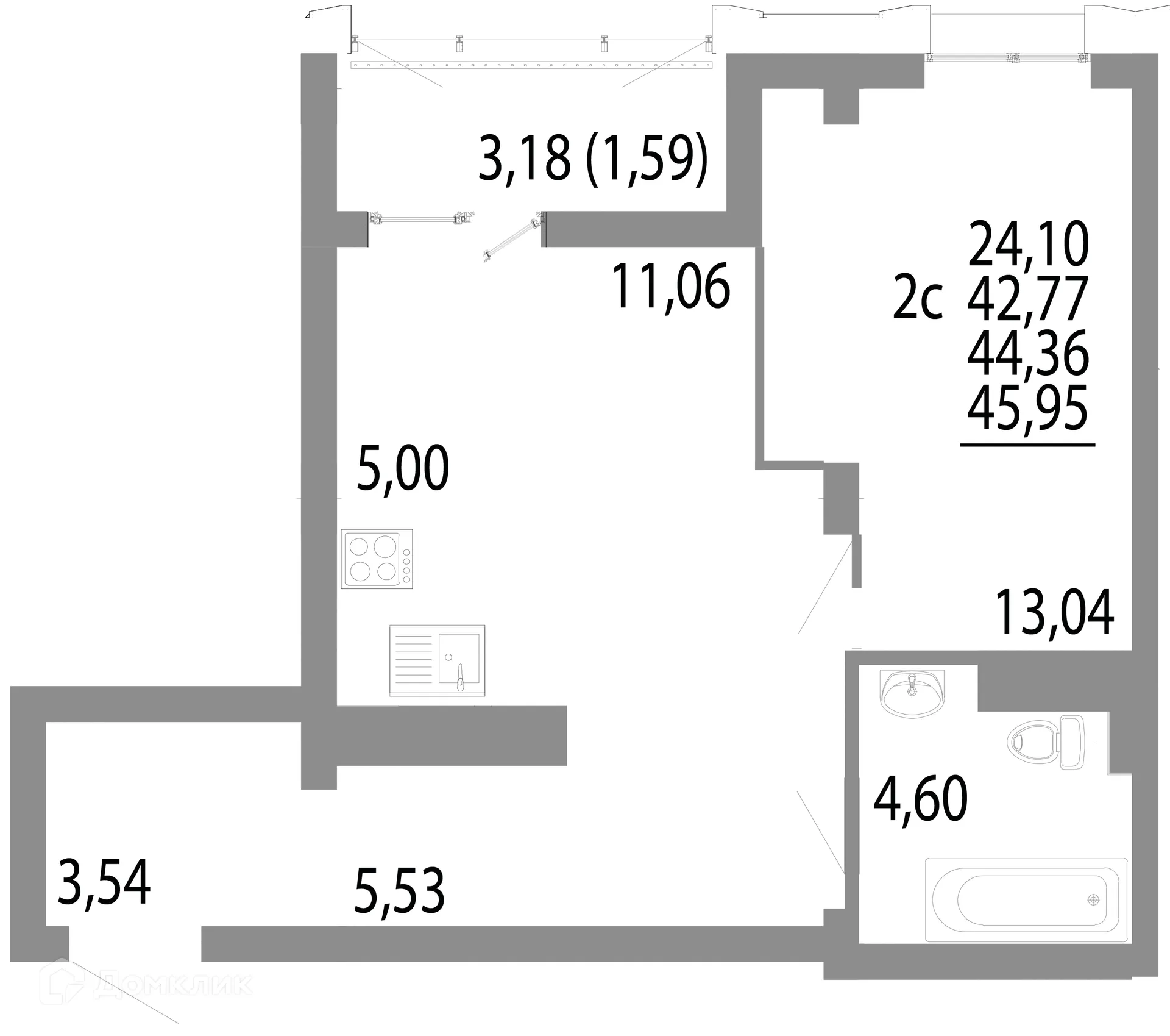 Фото квартиры в ЖК "Притяжение"