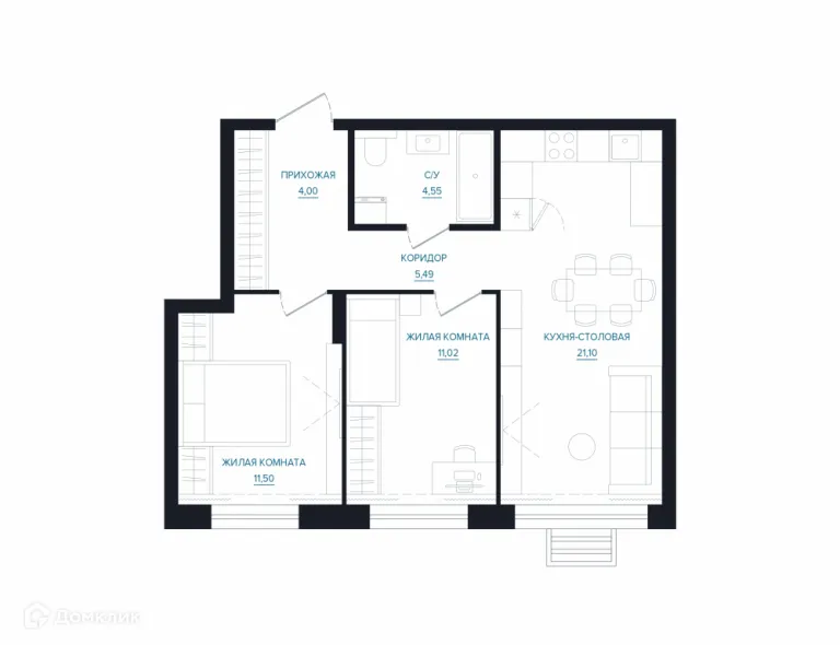 Фото квартиры в ЖК Доминанта