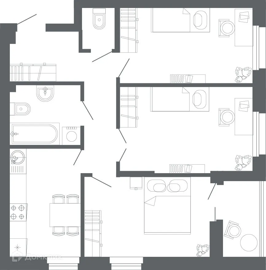 Фото квартиры в ЖК "Комсомольская, 67"