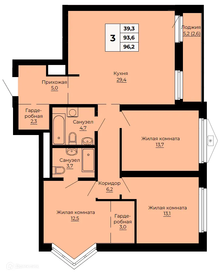 Фото квартиры в ЖК Ольховский парк
