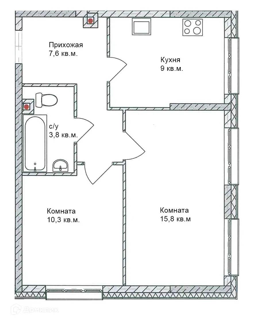 Фото квартиры в ЖК "Две Столицы"