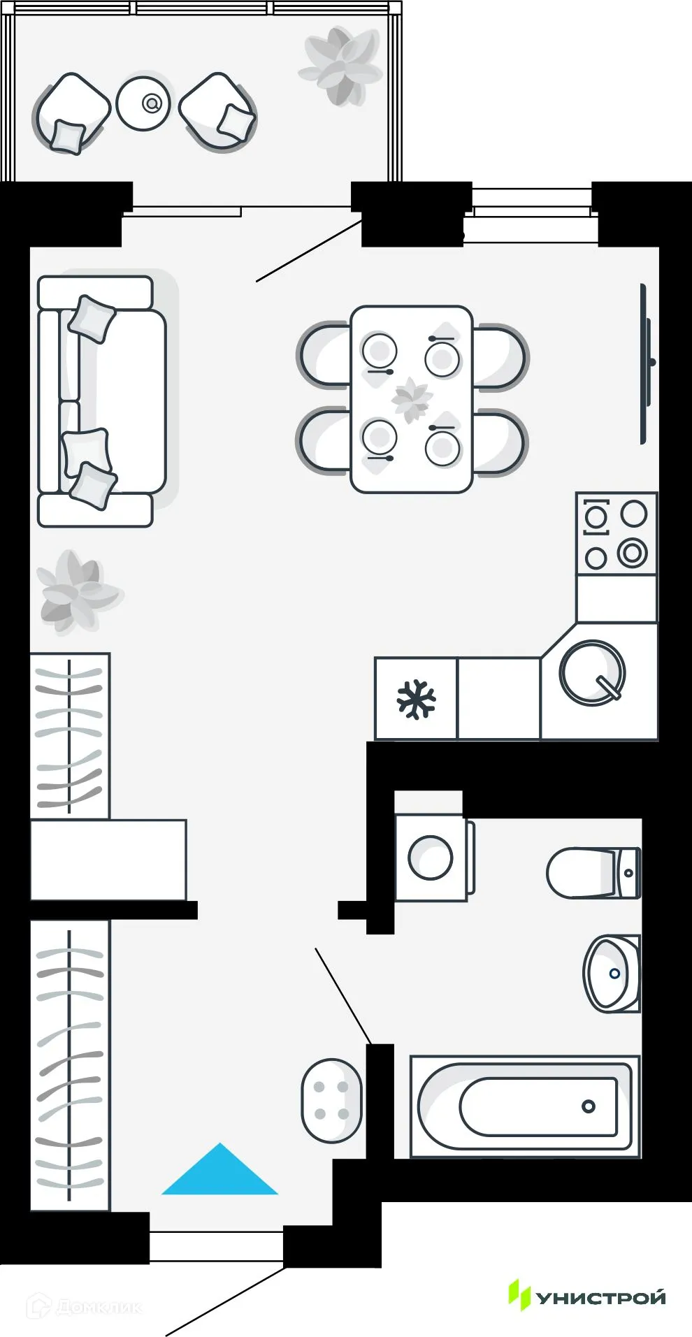 Фото квартиры в ЖК Небосклоны