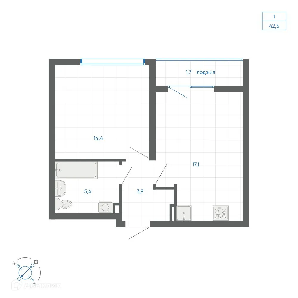 Фото квартиры в ЖК FIRST (Фёрст)