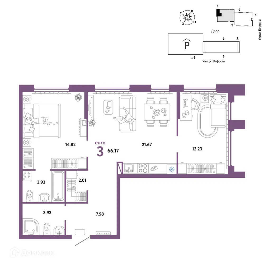 Фото квартиры в ЖК Страна Энтузиастов