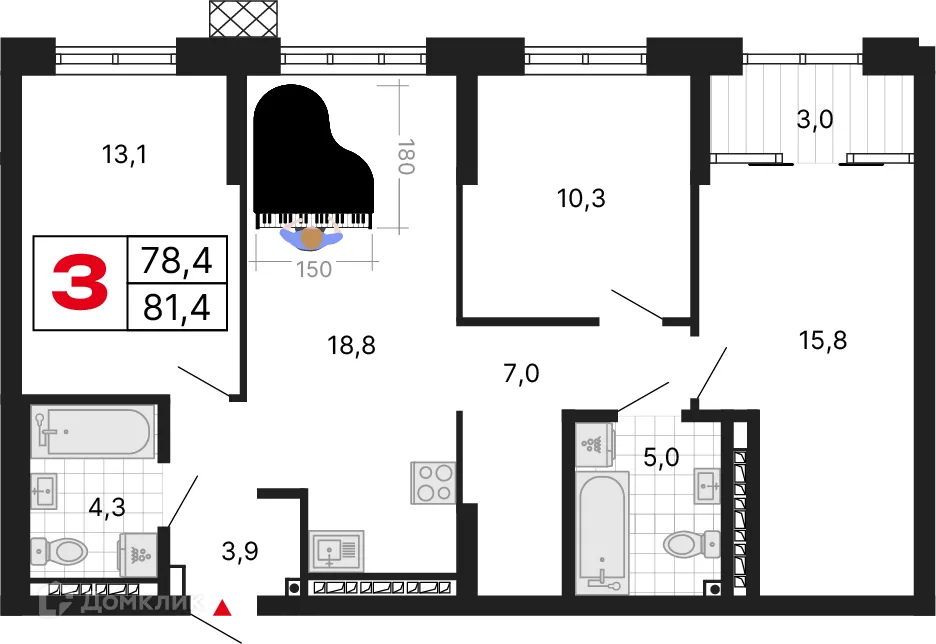 Фото квартиры в ЖК Милый дом