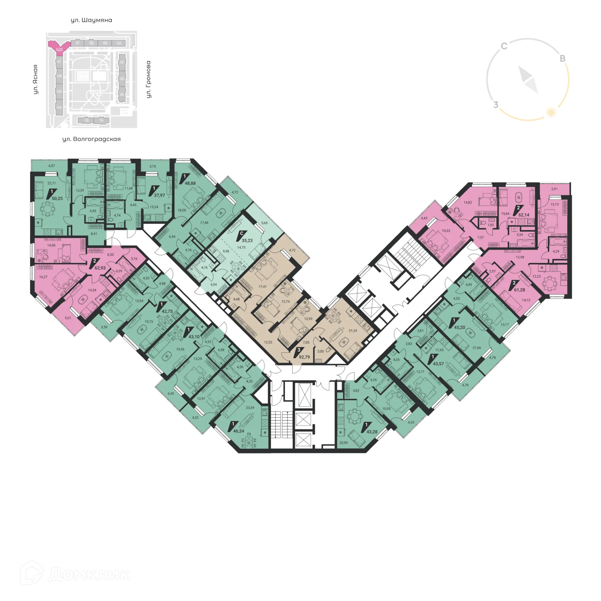 Фото квартиры в ЖК Дом на Ясной