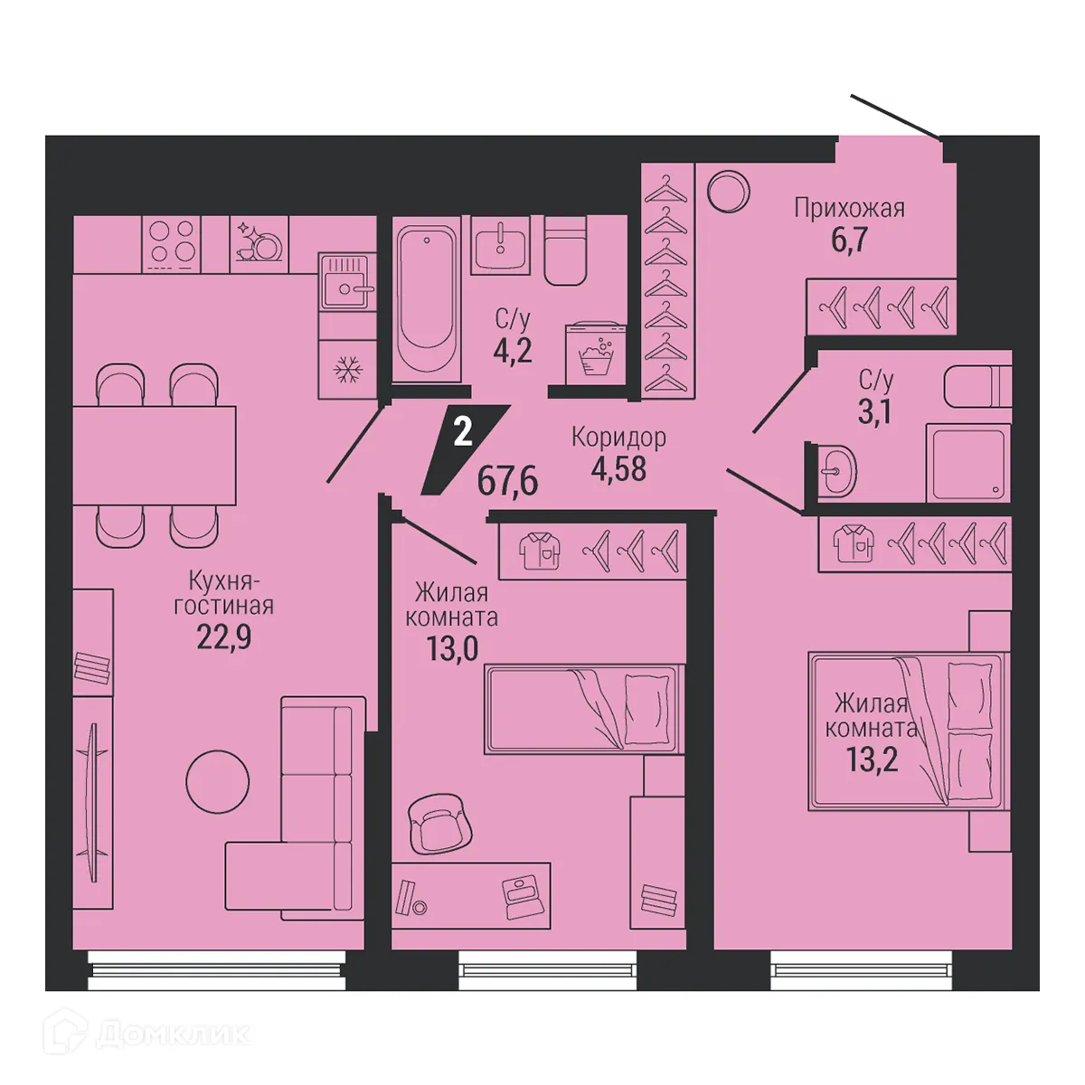 Фото квартиры в ЖК Настоящий