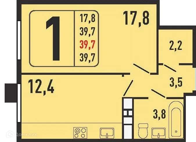 Фото квартиры в ЖК "Фрунзенский"