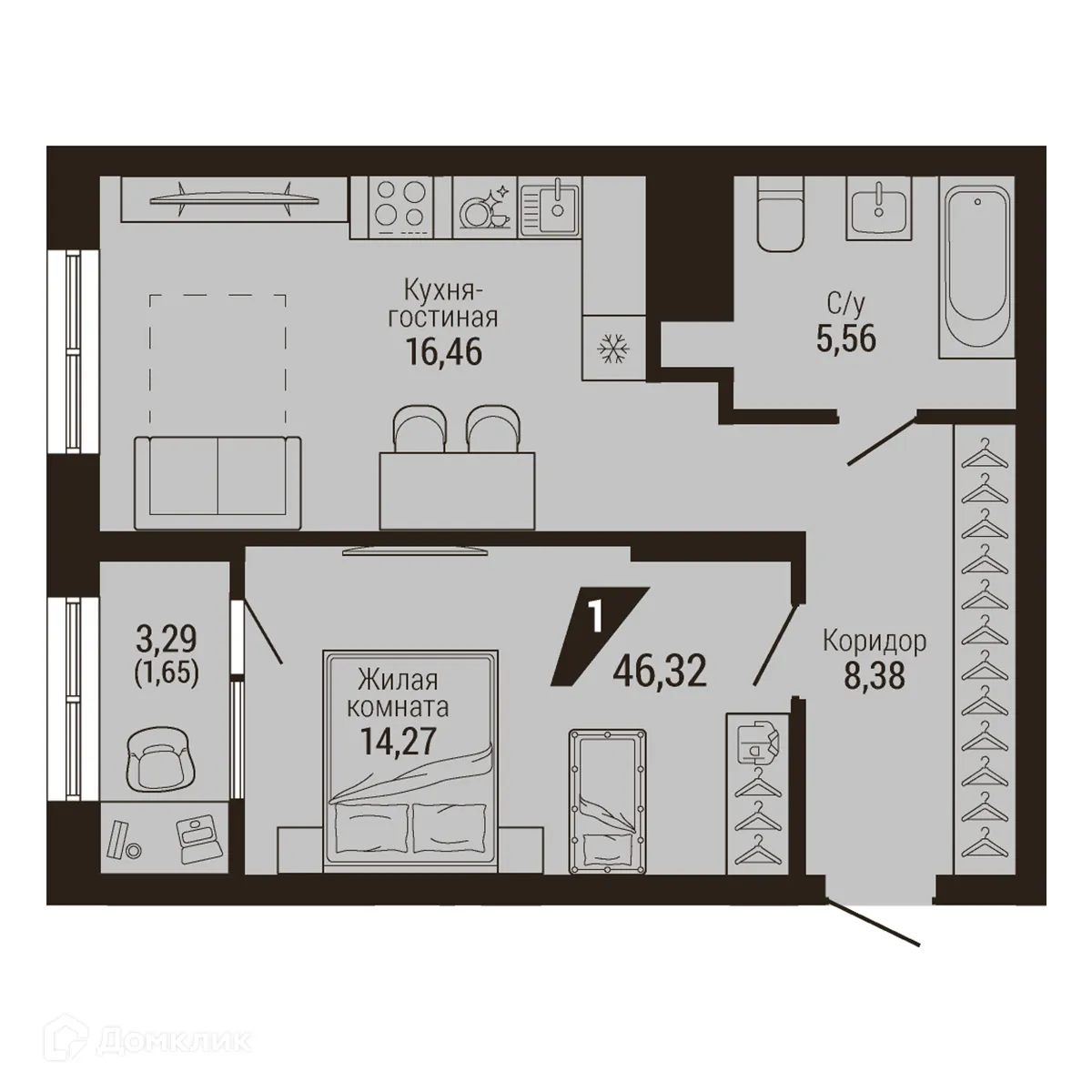 Фото квартиры в ЖК Дом 7