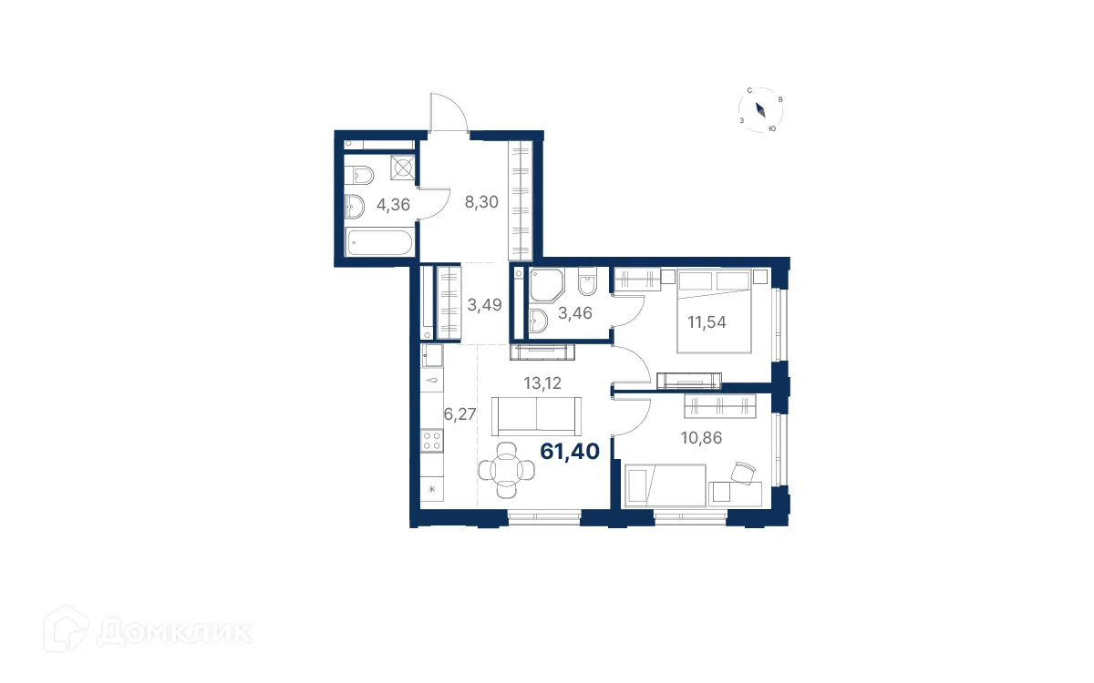 Фото квартиры в ЖК Атлас Юник