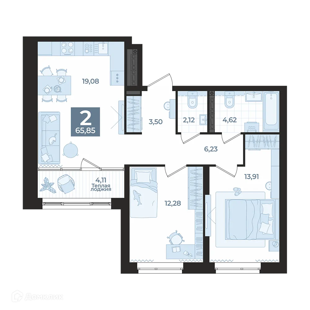 Фото квартиры в ЖК Жилой комплекс Б.26