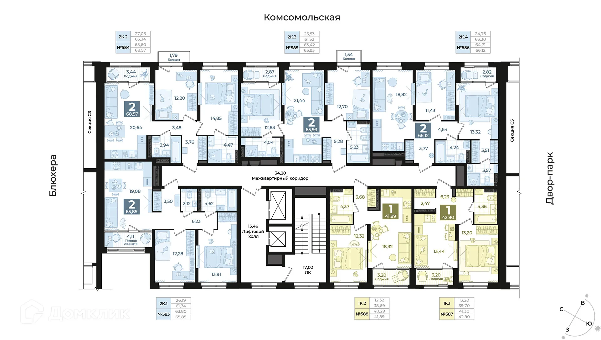 Фото квартиры в ЖК Жилой комплекс Б.26