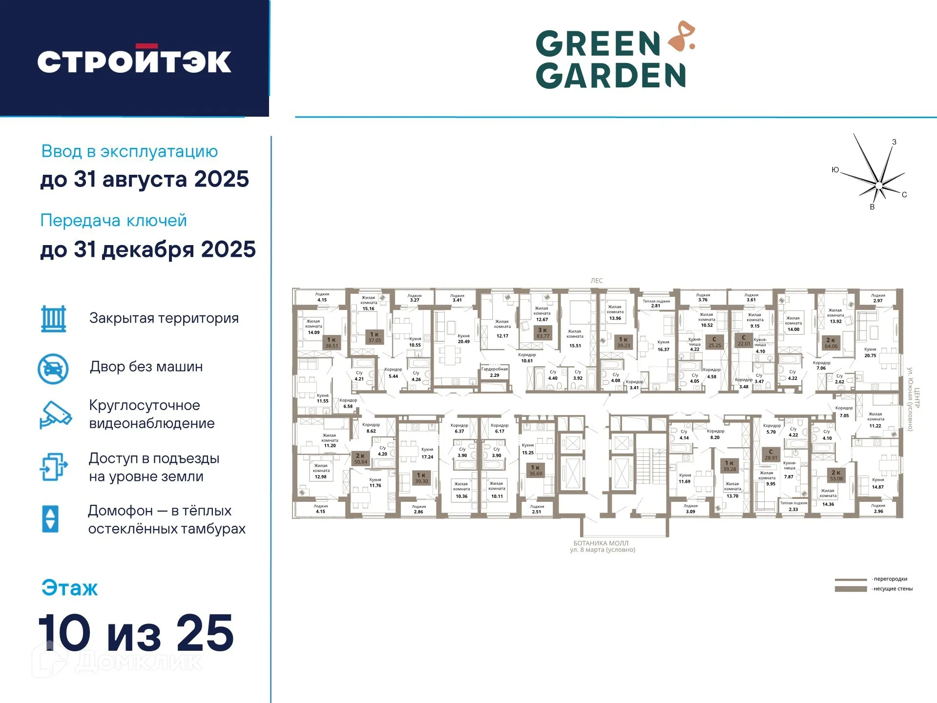 Фото квартиры в ЖК Грин Гарден