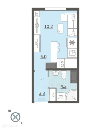 Фото квартиры в ЖК Меридиан