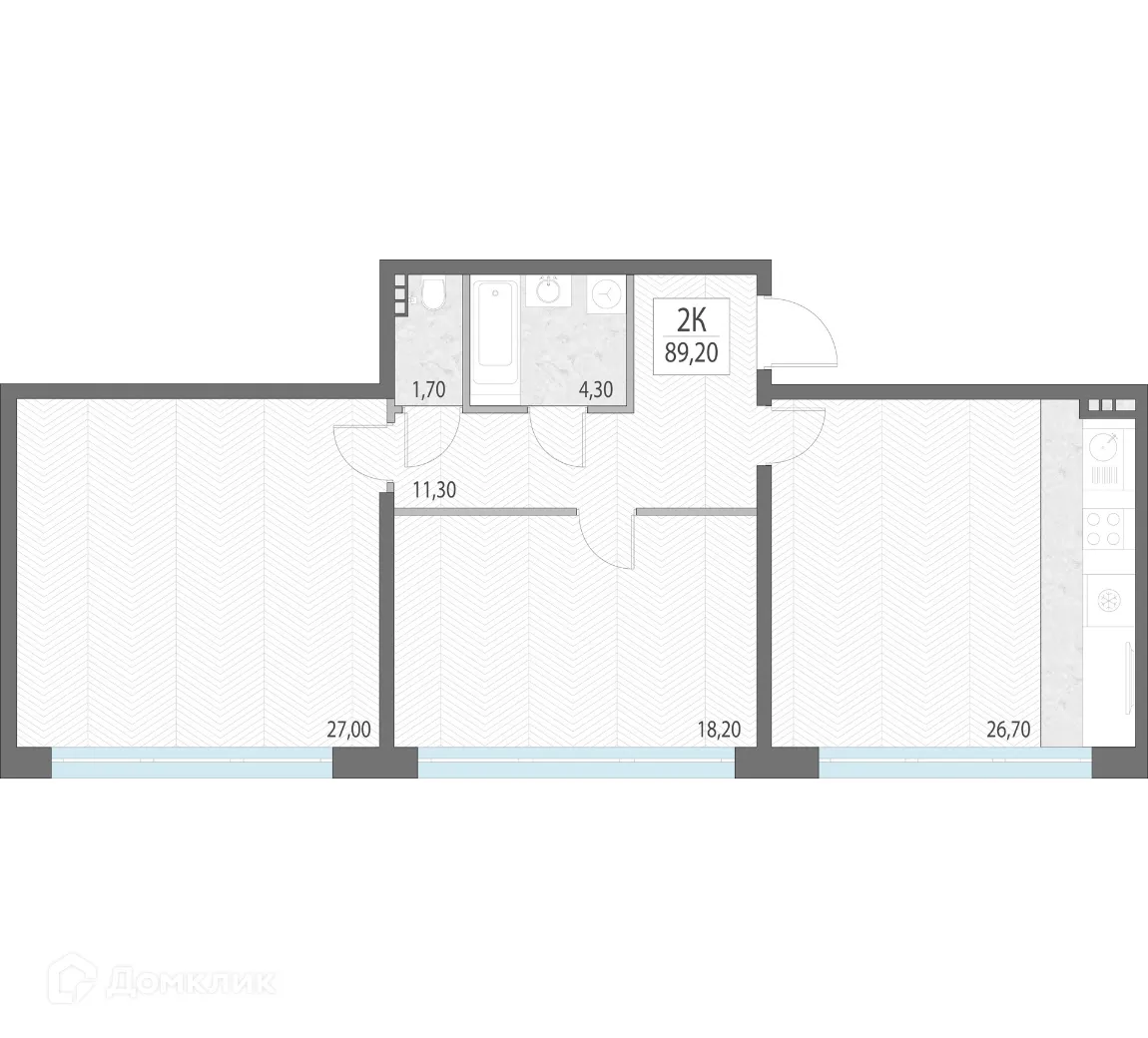 Фото квартиры в ЖК Клубный дом "Литературный"