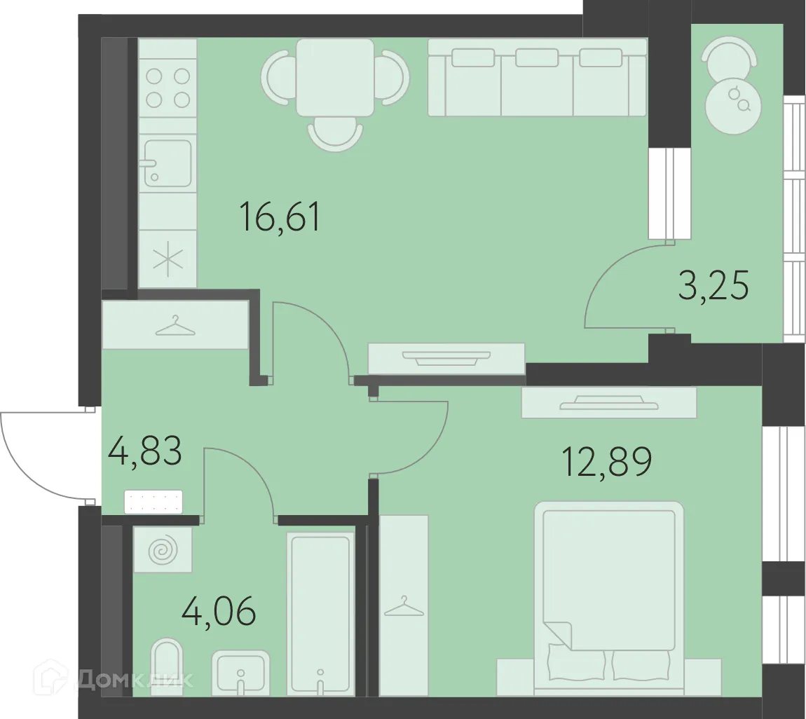 Фото квартиры в ЖК Новая Олимпика