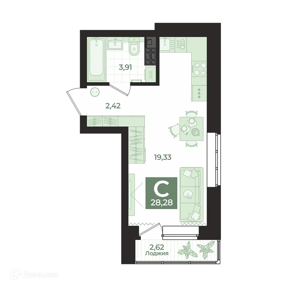 Фото квартиры в ЖК СКМ Ривер