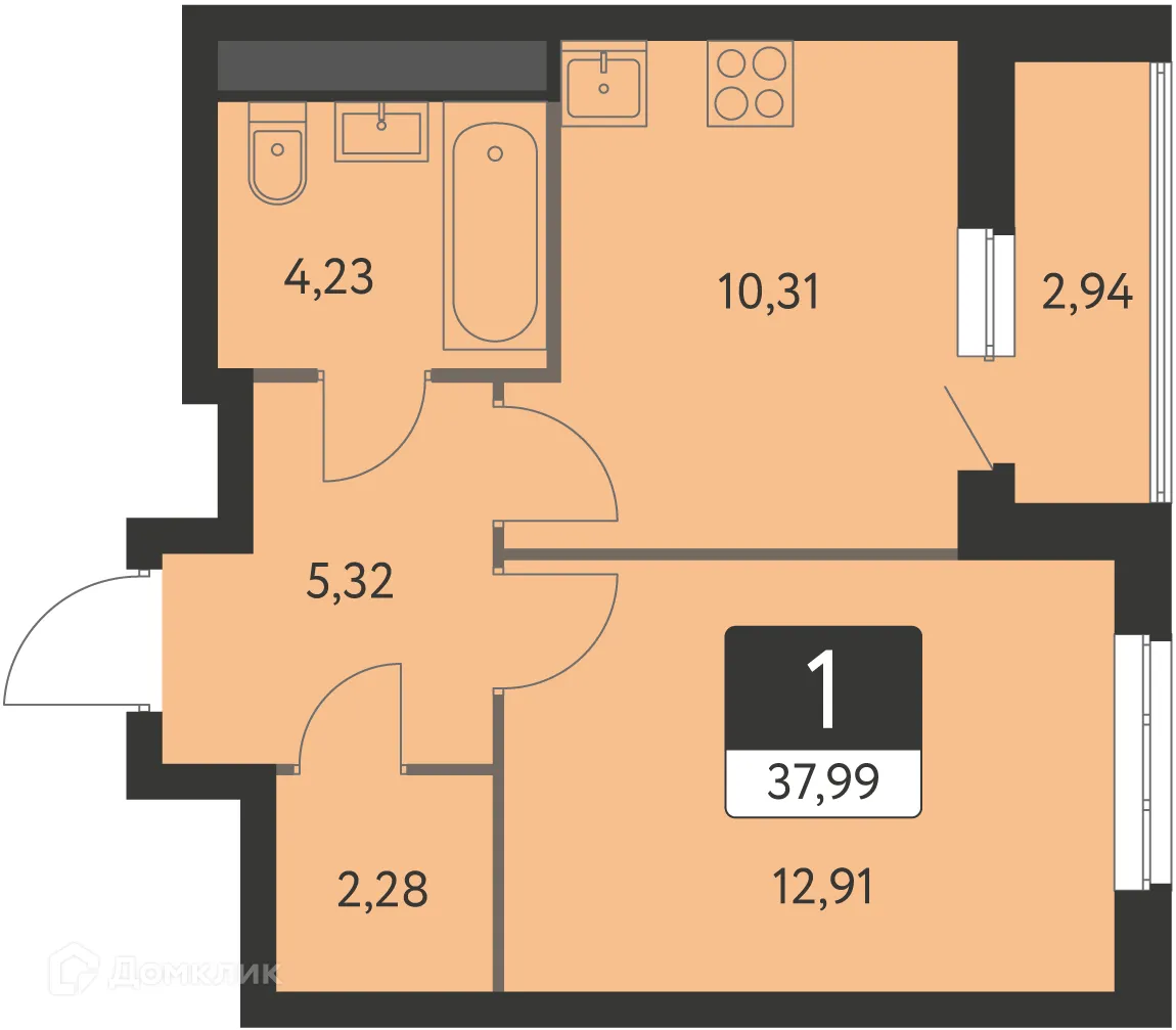 Фото квартиры в ЖК Спутник-1