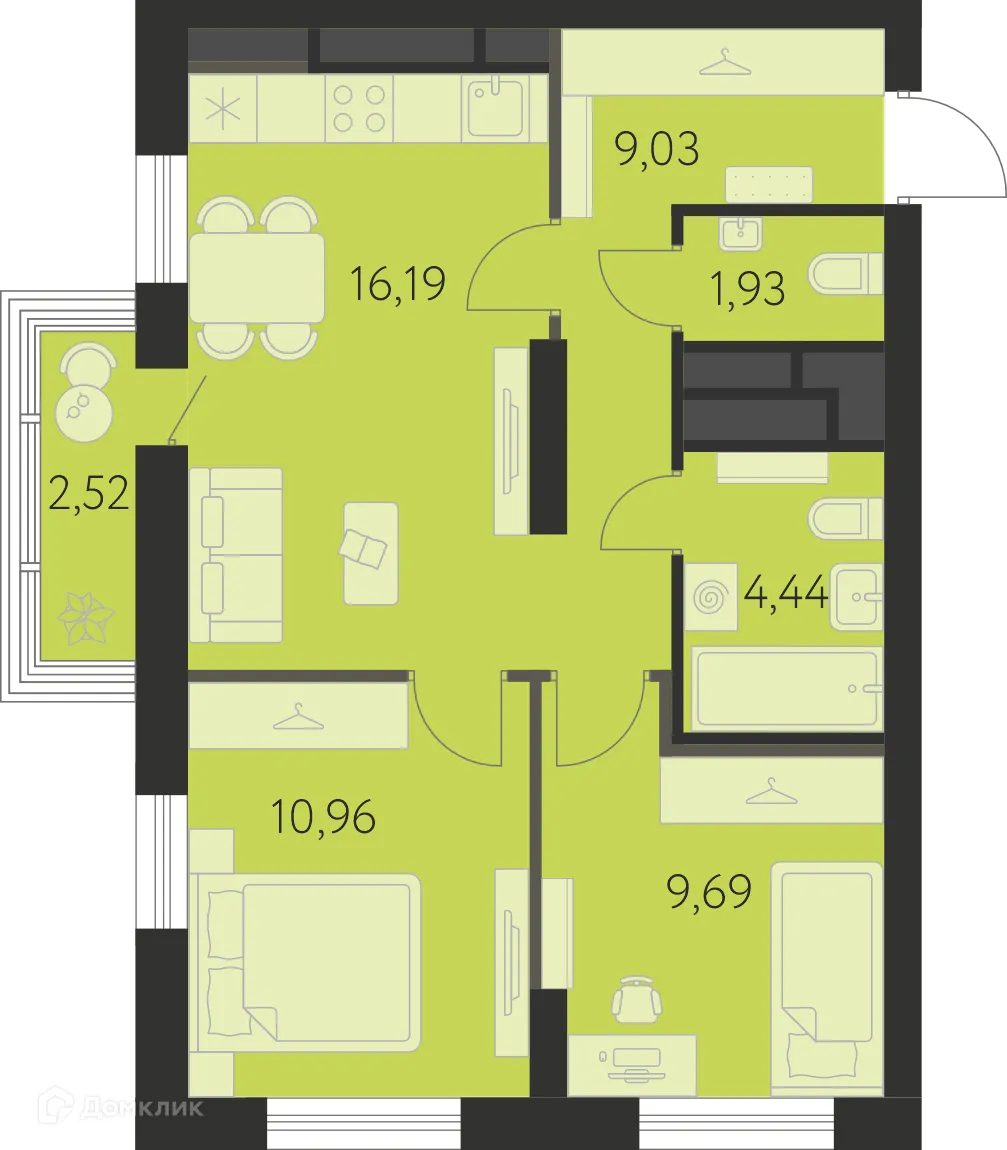 Фото квартиры в ЖК Спутник-1