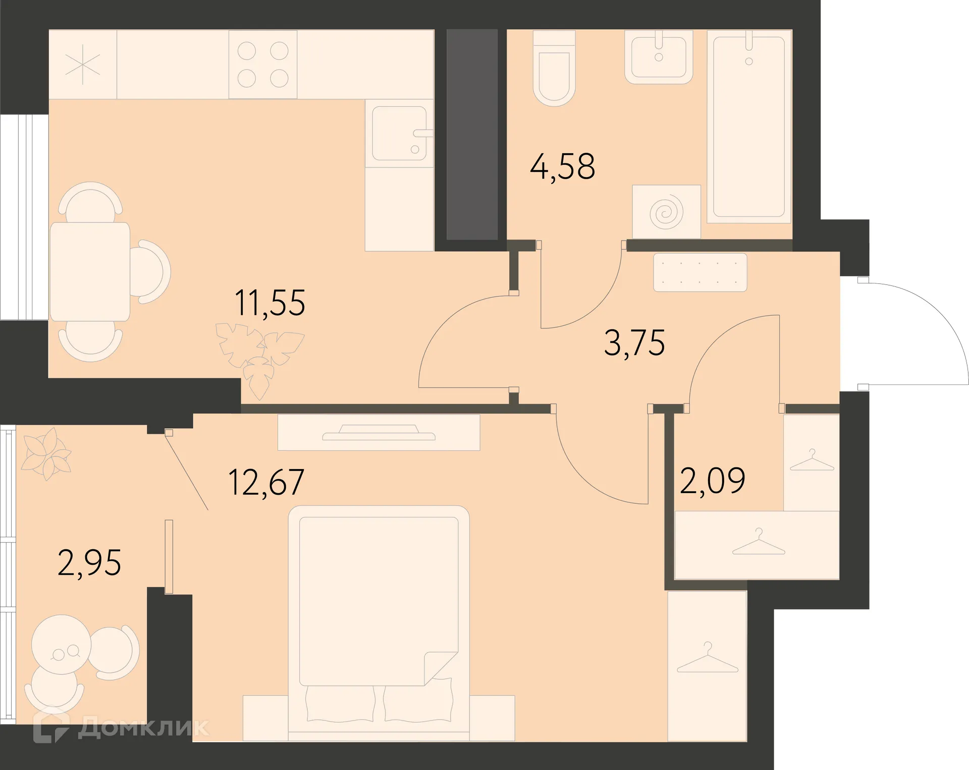 Фото квартиры в ЖК Спутник-1