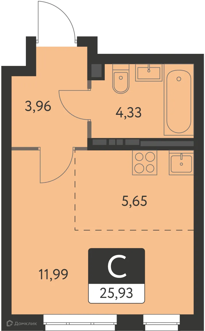 Фото квартиры в ЖК Спутник-1