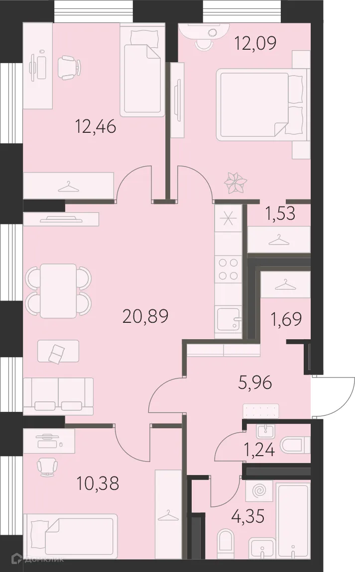 Фото квартиры в ЖК Спутник-1