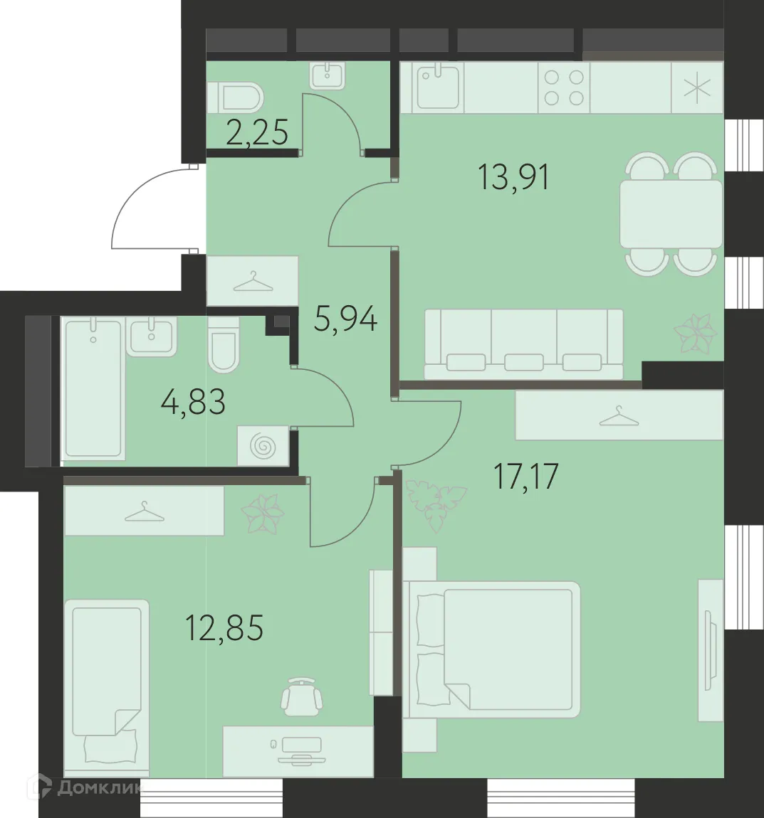 Фото квартиры в ЖК Спутник-1