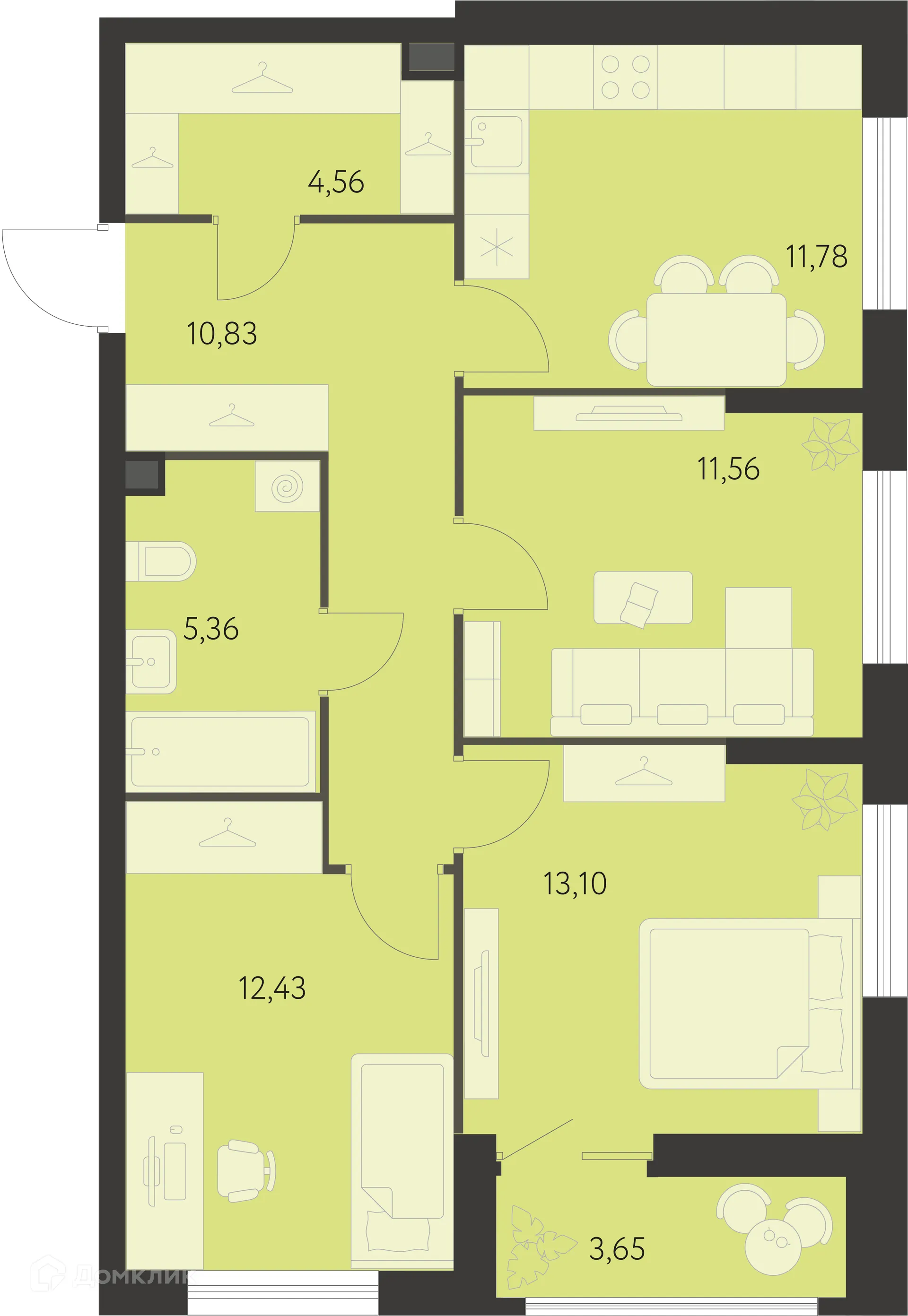 Фото квартиры в ЖК Спутник-1