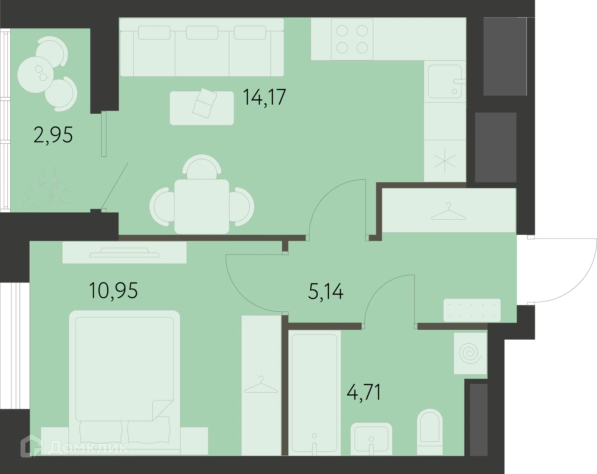 Фото квартиры в ЖК Спутник-1