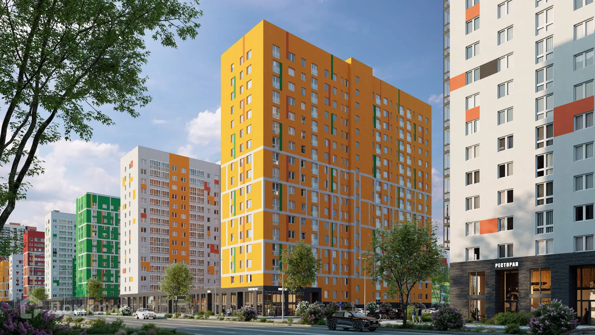 Планировка 1-комнатной квартиры 35.9 м² в ЖК Спутник-1, г. Екатеринбург — фото 6