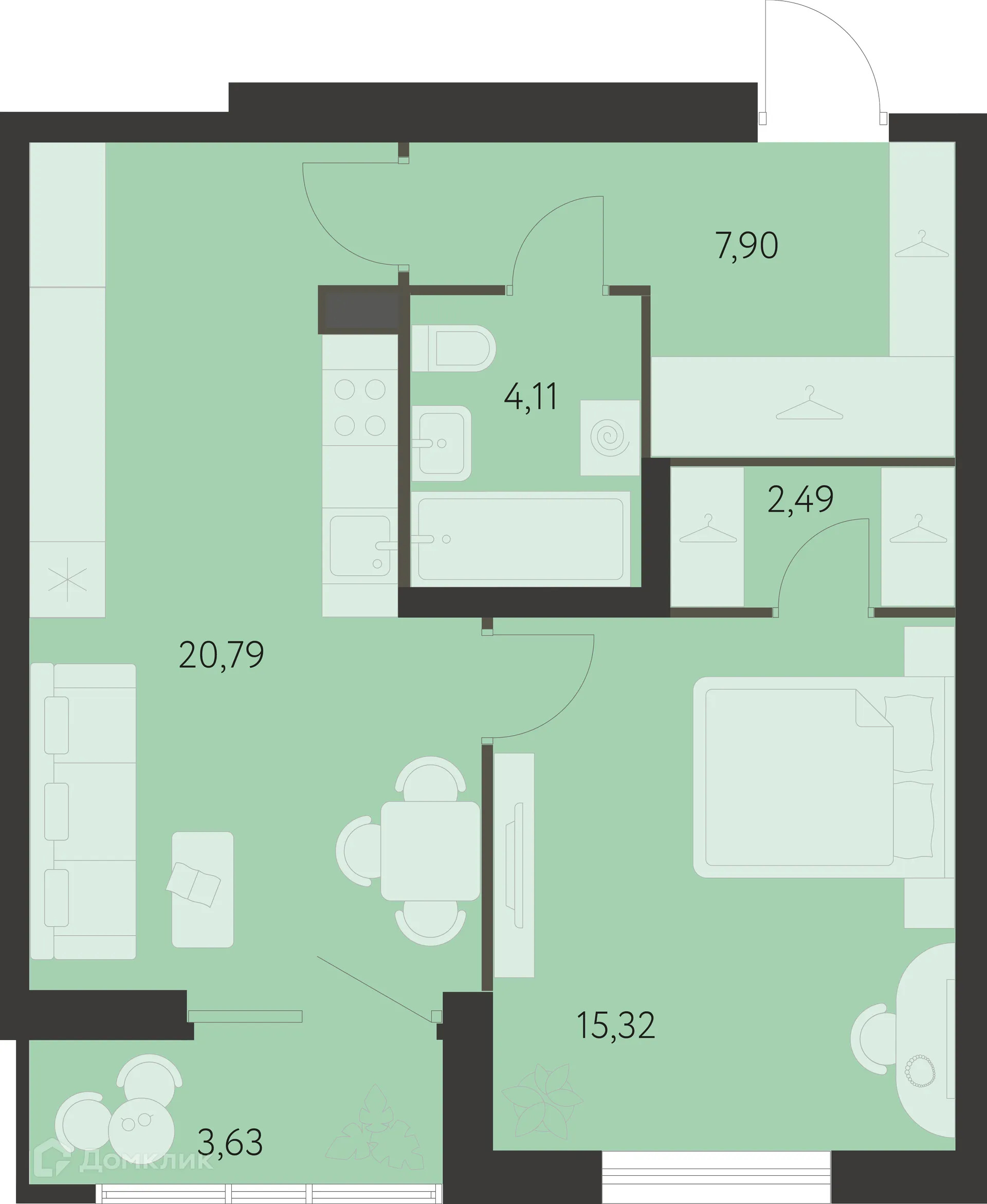 Фото квартиры в ЖК Спутник-1