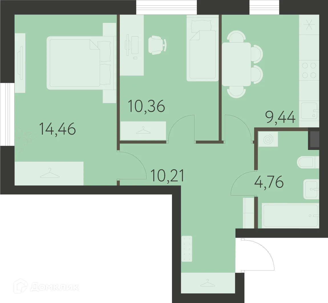 Фото квартиры в ЖК Спутник-1