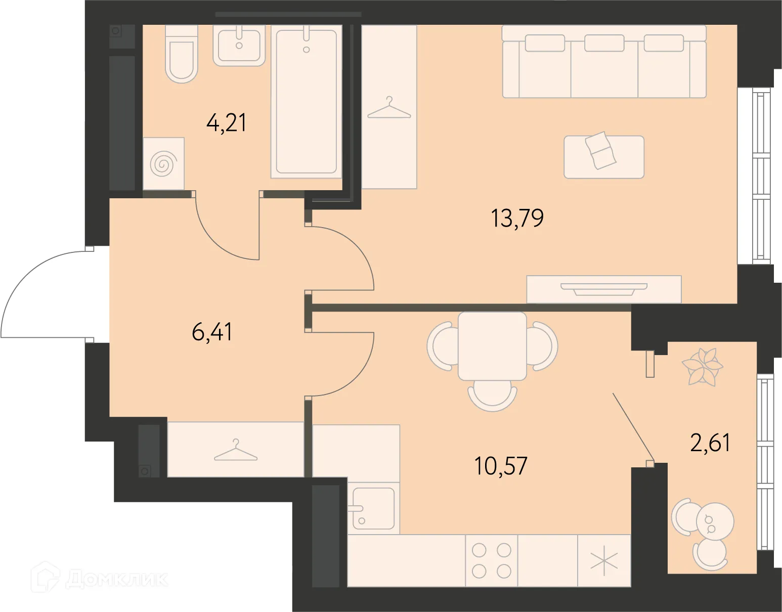 Фото квартиры в ЖК Первый Академ