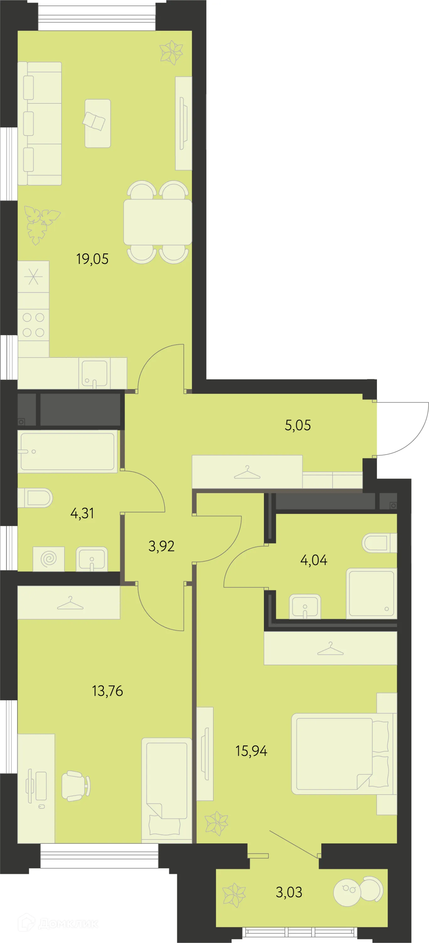 Фото квартиры в ЖК Первый Академ