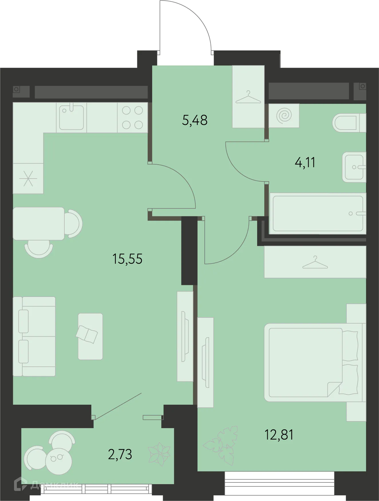 Фото квартиры в ЖК Первый Академ
