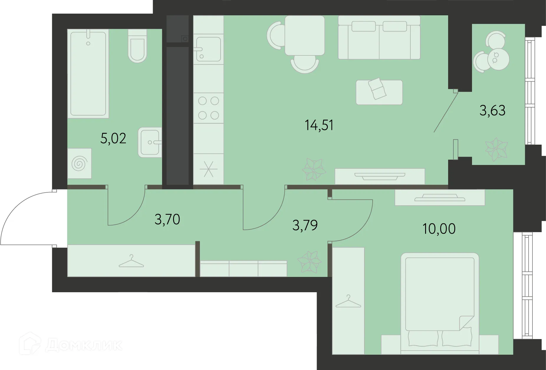 Фото квартиры в ЖК Первый Академ